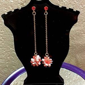 Beautiful acrylic tortoise shell earrings